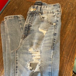 Aeropostale Jeans. Super high rise skinny size 0SHORT.  Very lightly used.